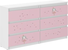 Wooden Toys Detská komoda R-140 PRINCEZNÁ