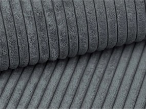 Tmavosivá menčestrová pohovka 255 cm Campi – Cosmopolitan Design