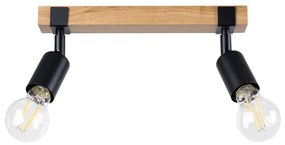 Sollux SL.1296 - Bodové svietidlo ZUCA 2xE27/15W/230V čierna