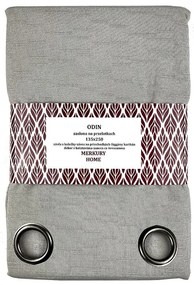 Záves Odin na priechodkách 135x250 svetlo šedá Merkury Home