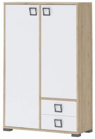 Komoda Kiki K12-BE/KI-15 beech/white