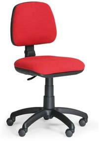 Kancelárska stolička MILANO bez podpierok rúk, červená