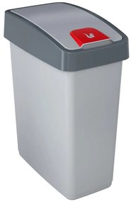 Odpadkový kôš so stláčacím vekom 25l 2245 095 sivý