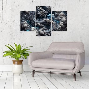 Obraz – Drak v dyme (90x60 cm)