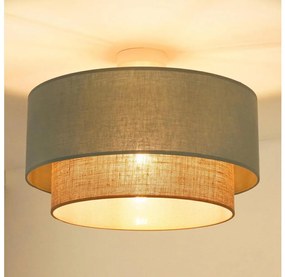 Duolla - Prisadený luster  BOHO 1xE27/15W/230V pr. 45 cm zelená/hnedá