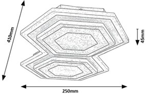 Rabalux 71114 - LED Stropné svietidlo BITSI LED/44W/230V 3000/6000K