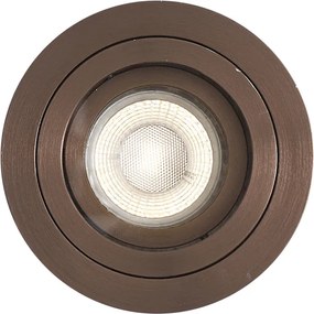 Moderné zapustené bodové svietidlo tmavý bronz otočné a naklápacie IP44 - Chuck