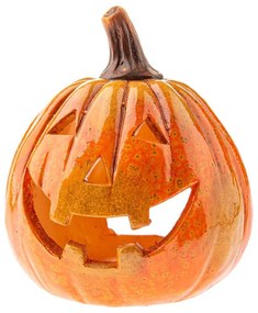 Keramický svietnik s halloweenským motívom Pumpkin – Dakls
