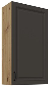 Horná kuchynská skrinka Sheila 60 G 108 1F (korpus: dub artisan + front: grafit). Vlastná spoľahlivá doprava až k Vám domov. 1134899