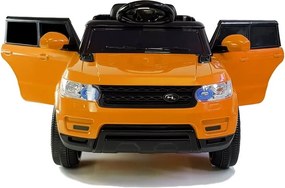 LEAN CARS Elektrické autíčko HL1638 s diaľkovým ovládaním, MP3 a LED svetlom oranžové