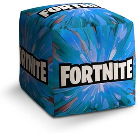 Sablio Taburet Cube FORTNITE modrá: 40x40x40 cm