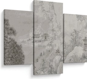 Obraz - Čínska krajina (90x60 cm)