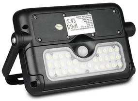 LED solárny reflektor so senzorom LED/5W/3,7V IP65 4000K 3000 mAh