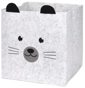 Úložný box Mouse, 32x32x32 cm, sivá