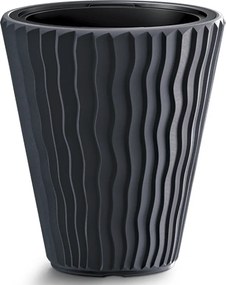 Plastový kvetináč DBSP350 34,9 cm - antracit