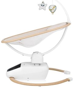 Lionelo - Detská hojdačka s melódiou OLIVIA Beige Natural + diaľkové ovládanie