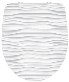 Schütte WC doska so spomaľujúcim mechanizmom (biela vlna)  (100253145)