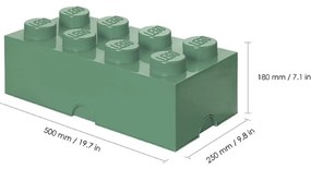 Kaki zelený úložný box LEGO®