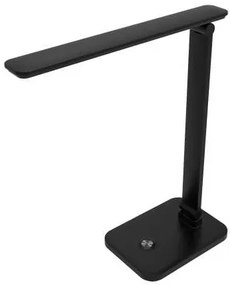 Stolná lampa Platinet 5 W, silná batéria + USB, čierna