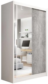 Skriňa Stone 150 biela/betón