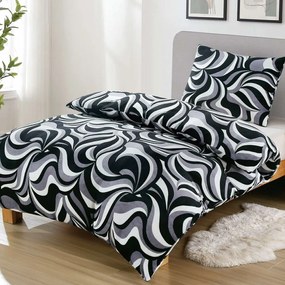 Jemné mikroplyš obliečky Homa DEBORAH MONO 140x200 cm