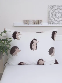 Bavlnená obliečka na vankúš Renforcé 70 × 90 cm – Ježkovia