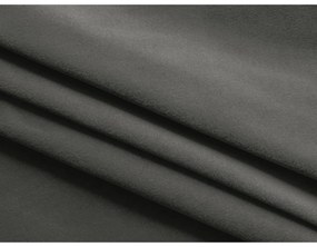 Tmavosivá zamatová rozkladacia/s úložným priestorom pohovka 225 cm Hula – Makamii