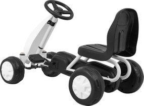 Ramiz Prvá pedálová motokára pre batoľatá Biela + reťazový pohon + kolesá s gumou