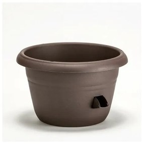 Samozavlažovacia žardina Siesta, hnedá, Plastia, pr. 35 cm