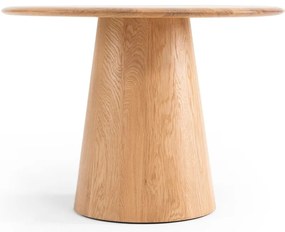 Okrúhly odkladací stolík z dubového dreva ø 55 cm Mushroom – Gazzda