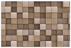 Obraz - Béžové kocky (90x60 cm)