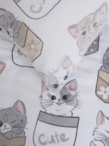 Obliečka na vankúšik mikroplyš Exclusive 40 × 40 cm - Mačičky vo vrecku