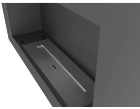 InFire - Nástenný BIO krb 44x91 cm 3kW čierna