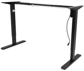Výškovo nastaviteľná podnož stola BestBerg BBAT-FB / výška 85-130 cm / čierna