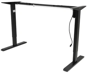Výškovo nastaviteľná podnož stola BestBerg BBAT-FB / výška 85-130 cm / čierna