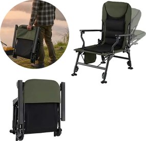 Veľká rybárska stolička s opierkou na nohy