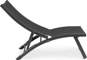 Antracitové kovové záhradné ležadlo Taylor – Bizzotto