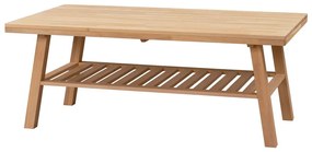 Konferenčný stolík z brúseného dubového dreva Rowico Brooklyn, 130 x 75 cm