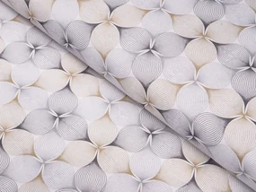 Biante Dekoračný štvorcový obrus PML-031 Designové geometrické obrazce na bielom 80x80 cm