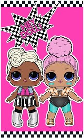 Detský uterák mačička L.O.L. Surprise - 100% bavlna - 30 x 50 cm