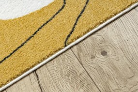 Koberec FUSION 7158 biely / žltý / modrý