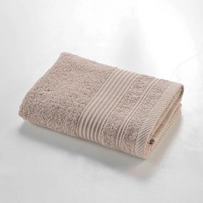 Béžový froté bavlnený uterák 50x90 cm Tendresse – douceur d'intérieur
