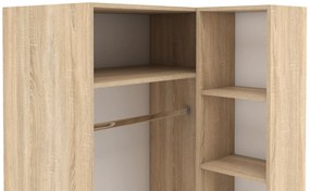 DREVONA Rohová skriňa dub sonoma BASIC 2DV ROH