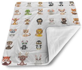 Sablio Deka pre bábätko Zvieratká 4 - 80x100 cm