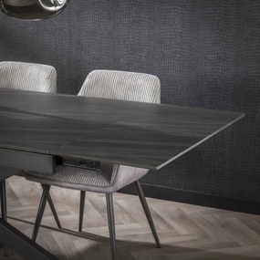 Rozkladací jedálenský stôl 45-29 160/240x90cm Ceramic Australian Black  - Komfort-nábytok