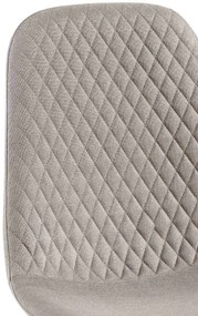 Stolička Giverny látka - sivá