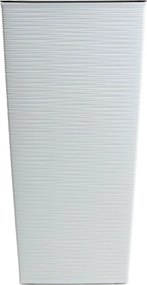 PLASTOVÝ KVETINÁČ PORTO RIFLO 57X29,5X29,5 CM BIELA