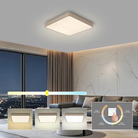 BRILAGI - LED stropné svietidlo POOL SQUARE LED/48W/230V 3000/4000/6000K 50x50 cm béžová