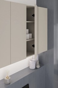 Comad Kúpeľňová skrinka závesná horná Dalia Cashmere 30 kašmír