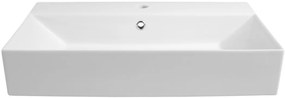 Aqualine Aqualine, Keramické umývadlo na dosku 70x42cm, biela, 10SF50070